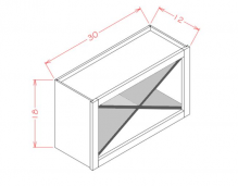 Shaker Cinder Wall Cabinet – RTA Direct