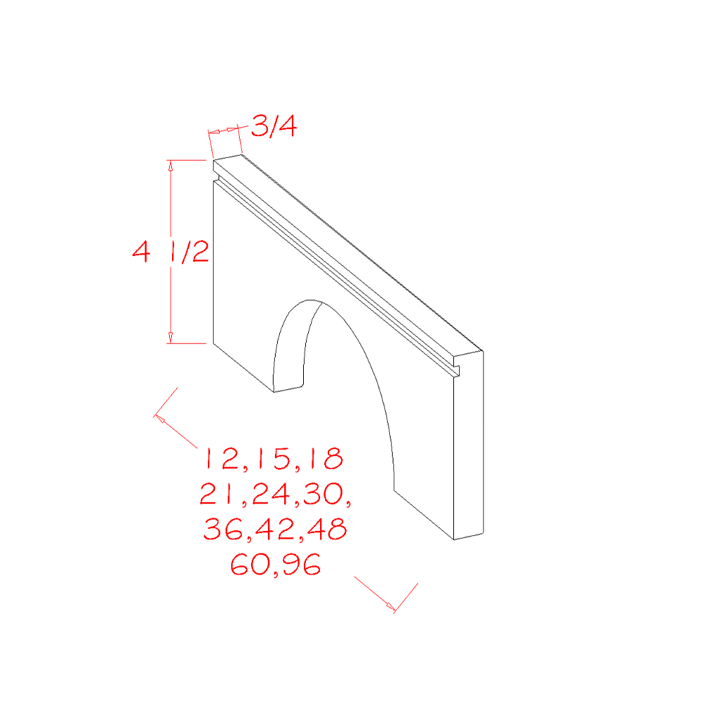 Edgeline White Toe Kick – RTA Direct