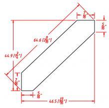 Shaker Unfinished- Angle Crown Moulding - ACM8