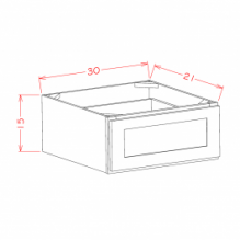 Charleston Saddle- 1 Drawer 30" Wide