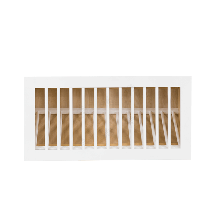Lancaster White- Wall Dish Holder Cabinet