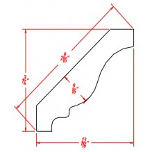 Charleston Saddle- Crown Moulding - CM8