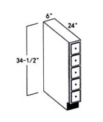 Lancaster Blue- Base Spice Cabinet