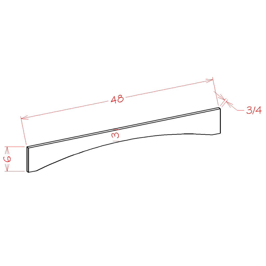 Charleston Saddle- Arch Valance-VASH48