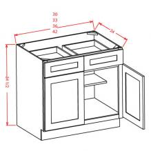 Shaker Essence Oak- Base Cabinets