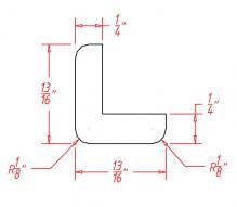 Oxford Toffee- Outside Corner Moulding- OCM