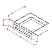 Charleston Saddle- Vanity Knee Drawer