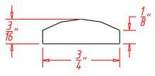 Shaker Cinder- Batten Moulding - BAM