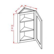 Charleston Antique White- Angle Wall Cabinet