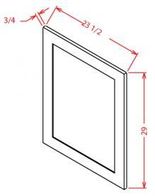 Shaker Grey- Base Decorative End Panel-BDEP