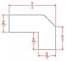 Shaker Dove-Angle Light Rail Moulding-ALRM