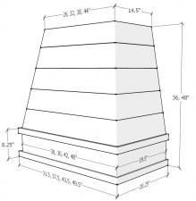 Oxford Toffee-Hoods-Raleigh-Tapered Moulding Shiplap