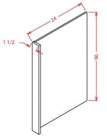 Shaker Antique White- Refrigerator End Panel - REPV3096