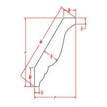 Tahoe White- Decorative Crown Moulding-DCM