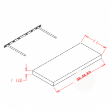 Oxford Sage Shelf Board – RTA Direct