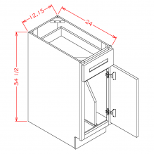 Edgeline White Base Cabinet – RTA Direct