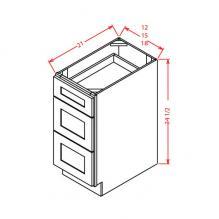 Oxford Sage 3-Drawer Base Cabinet – RTA Direct