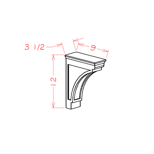 Shaker Cinder-Modern Corbel-MCB