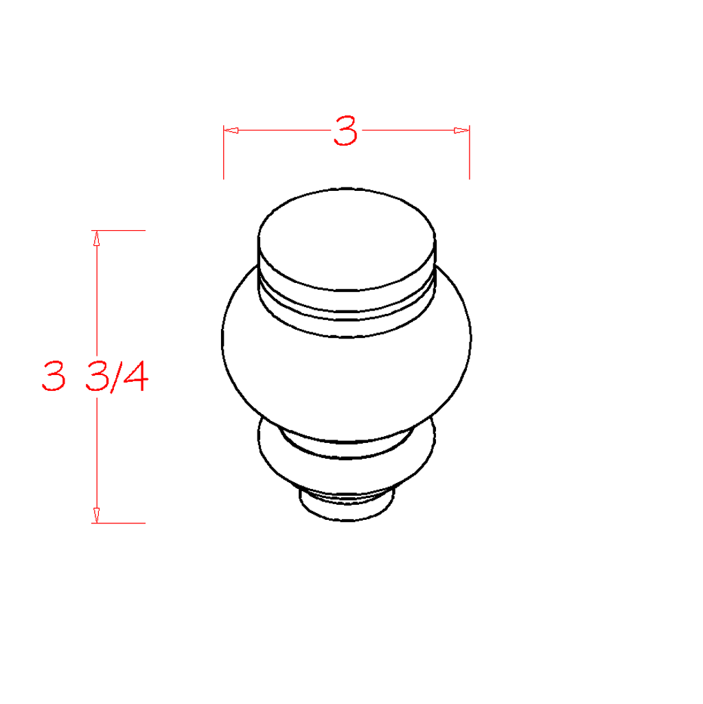 Shaker Cinder- Circle Foot- CF4