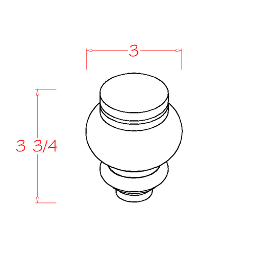 Shaker Cinder- Circle Foot- CF4