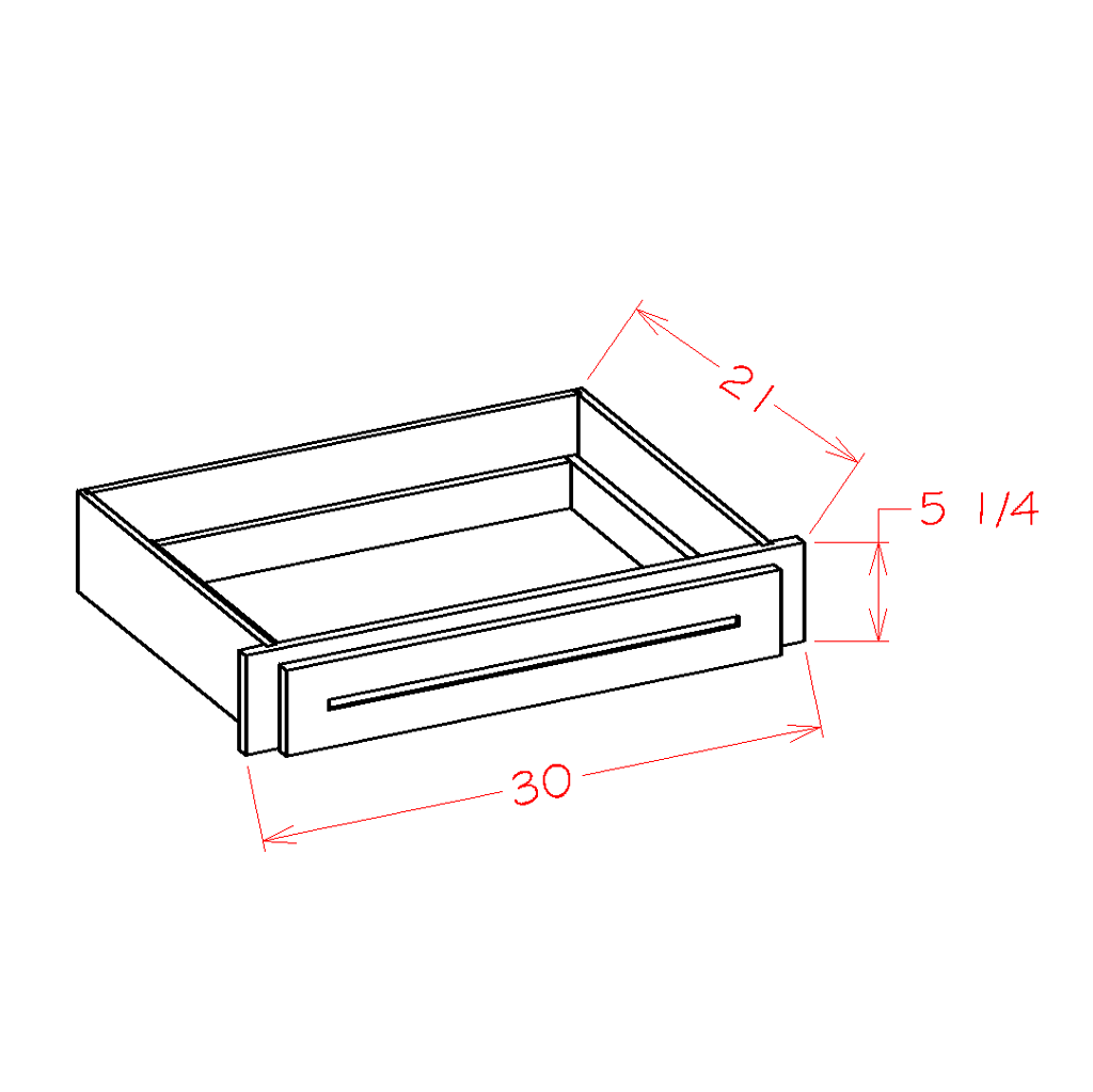 Shaker Antique White- Desk Knee Drawer -DKD30