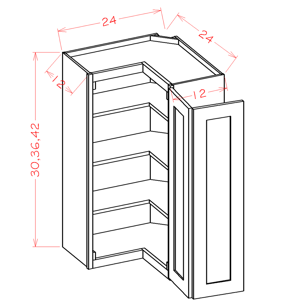 Shaker Antique White-Wall Easy Reach Cabinet