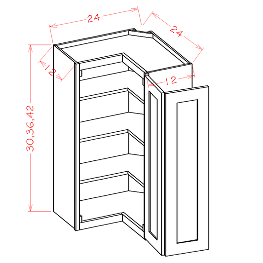 Shaker Cinder-Wall Easy Reach Cabinet