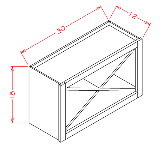 Shaker Cinder Wall Cabinet – RTA Direct