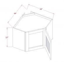 Oxford Cashmere- Diagonal Corner Stacker Wall Cabinets