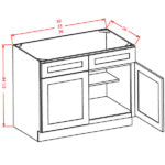 Lancaster Stone Wash- Sink Base Cabinet