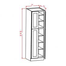 Shaker White-Utility Cabinet-4 Doors