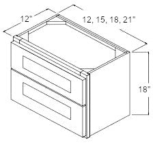 Lancaster White- Counter Top Drawer