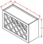 Lancaster White- Wine Rack Cabinet